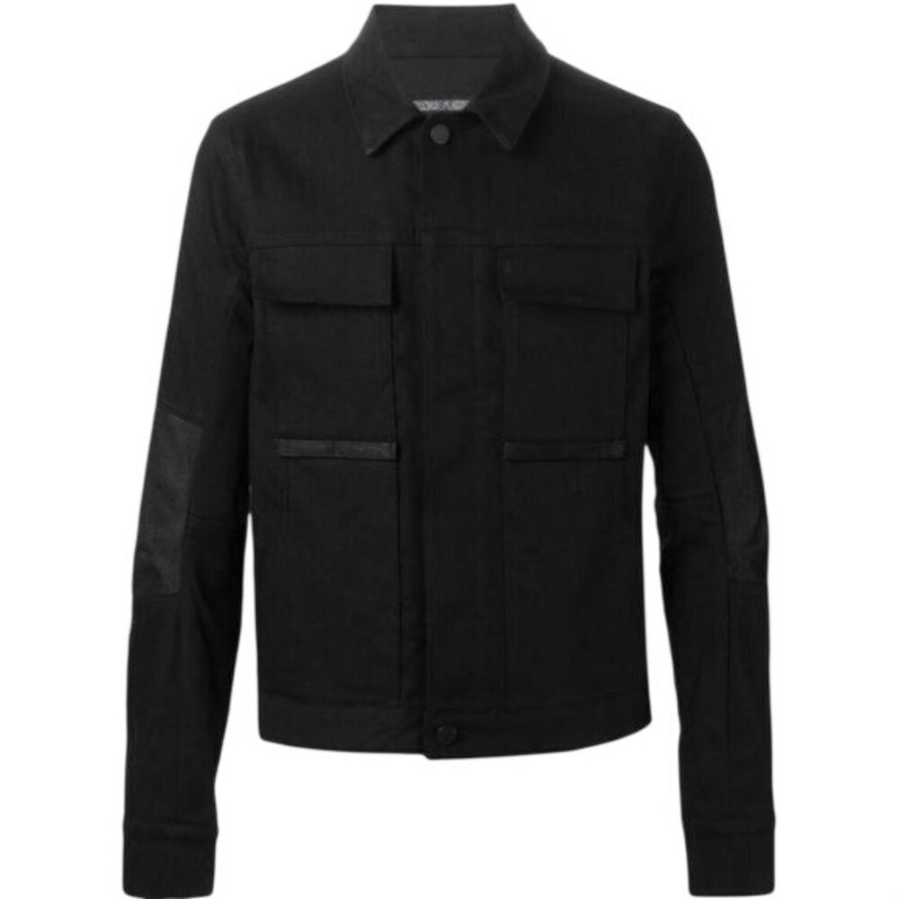 Alexandre Plokhov Black Denim Cargo Jacket